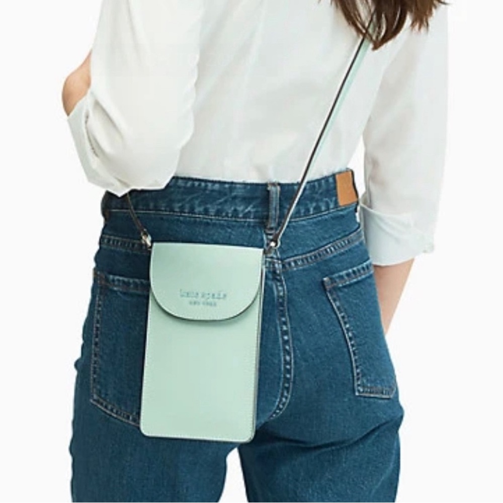 kate spade mint green crossbody phone bag